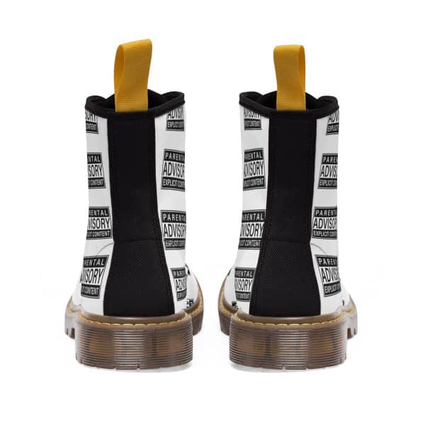 Women's Canvas Boots Parental Advisory Explicit Content - Image 8