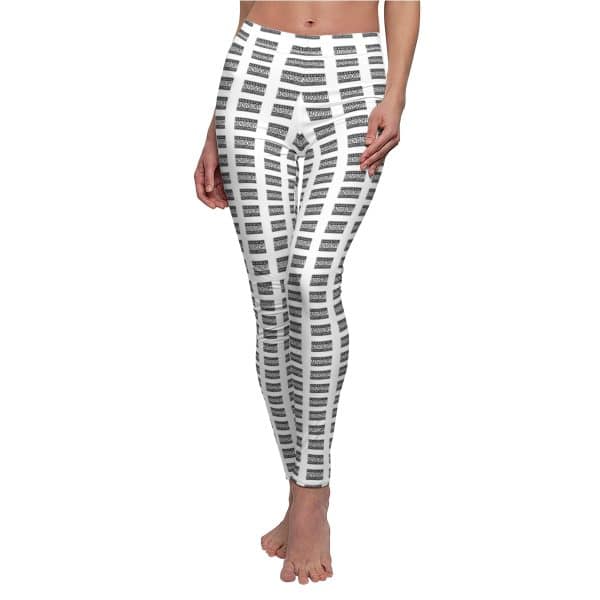 Women's Cut & Sew Casual Leggings (AOP) Parental Advisory Explicit Content - Image 5