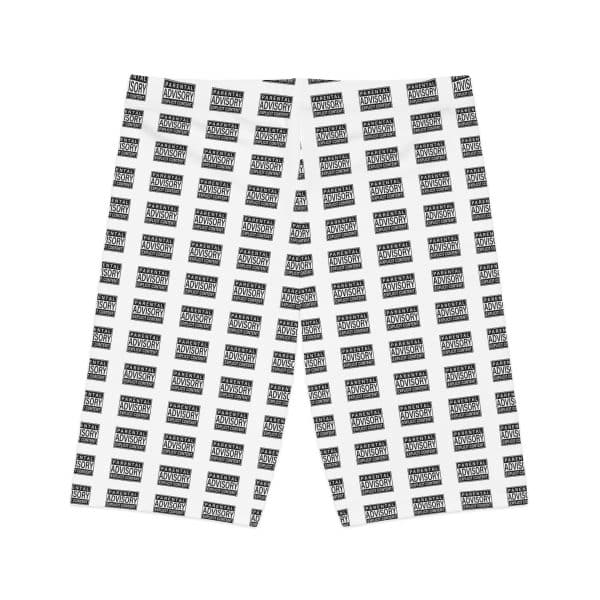 Women's Bike Shorts (AOP) Parental Advisory Explicit Content - Image 8
