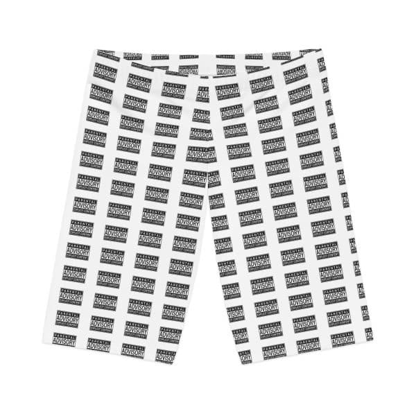 Women's Bike Shorts (AOP) Parental Advisory Explicit Content - Image 13
