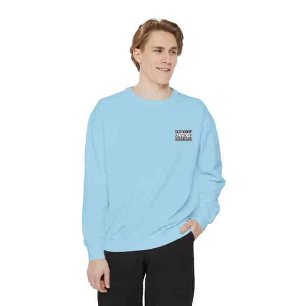 Parental Advisory Explicit Content Unisex Garment-Dyed Sweatshirt - Image 35