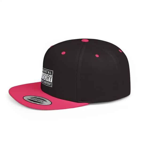 Parental Advisory Explicit Content Flat Bill Snapback - Image 36