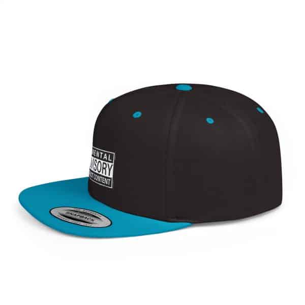 Parental Advisory Explicit Content Flat Bill Snapback - Image 42