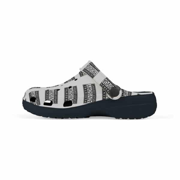 Parental Advisory Explicit Content Kid's EVA Foam Clogs (AOP) - Image 8
