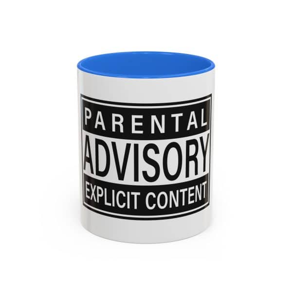 Parental Advisory Explicit Content Colorful Mugs (11oz, 15oz) - Image 9