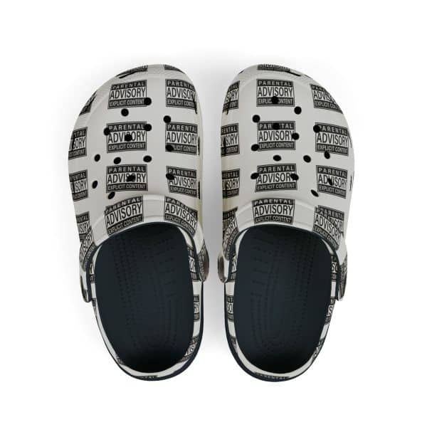 Parental Advisory Explicit Content Kid's EVA Foam Clogs (AOP) - Image 5