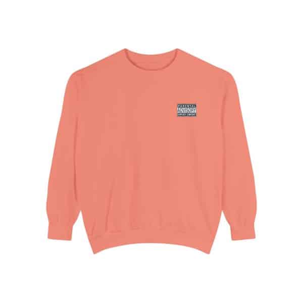 Parental Advisory Explicit Content Unisex Garment-Dyed Sweatshirt - Image 5