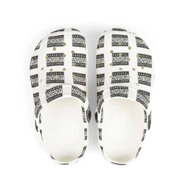 Parental Advisory Explicit Content Kid's EVA Foam Clogs (AOP)