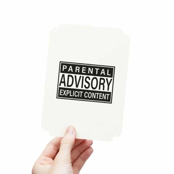 Parental Advisory Explicit Content Postcards (1, 15, 30, and 45 pcs) - Image 15
