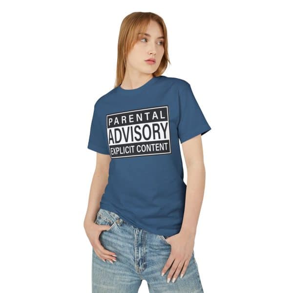 Parental Advisory Explicit Content Unisex Garment-Dyed Heavyweight Cotton Tee - Image 16