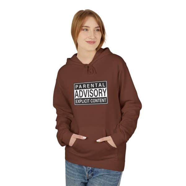 Parental Advisory Explicit Content Unisex Midweight Softstyle Fleece Hoodie - Image 11