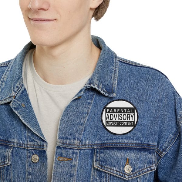 Parental Advisory Explicit Content Iron-On Patches - Image 6