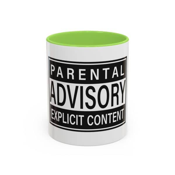 Parental Advisory Explicit Content Colorful Mugs (11oz, 15oz) - Image 25