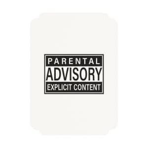 Parental Advisory Explicit Content Postcards (1, 15, 30, and 45 pcs)