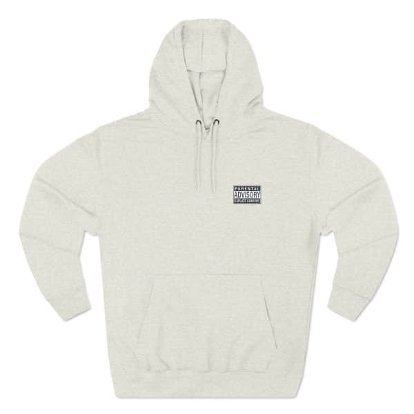 Parental Advisory Explicit Content Three-Panel Fleece Hoodie - Image 25