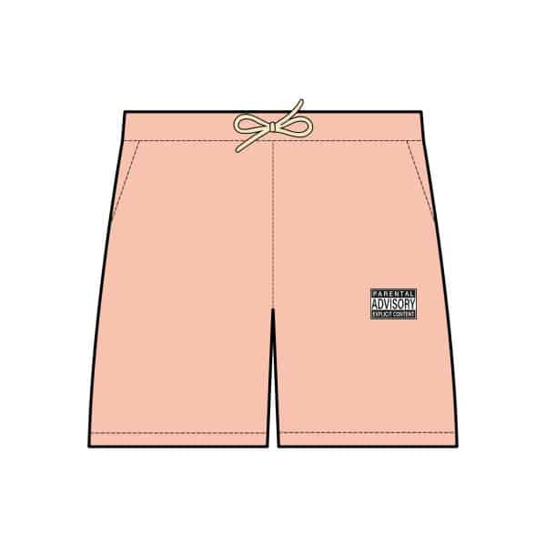 Parental Advisory Explicit Content Unisex Garment-Dyed Lightweight Fleece Sweat Shorts - Image 2