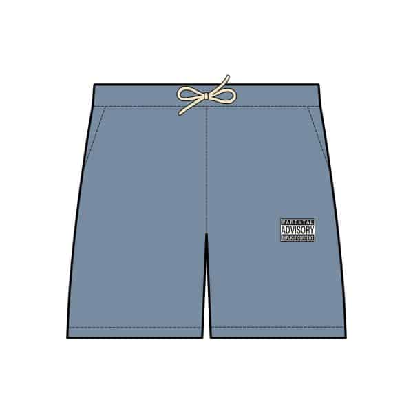Parental Advisory Explicit Content Unisex Garment-Dyed Lightweight Fleece Sweat Shorts - Image 5