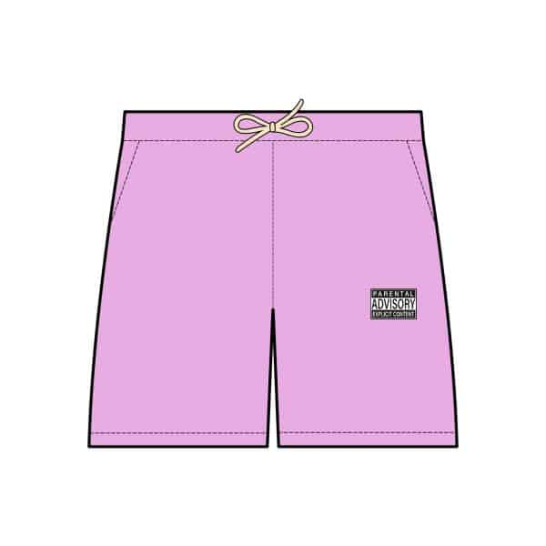 Parental Advisory Explicit Content Unisex Garment-Dyed Lightweight Fleece Sweat Shorts - Image 6