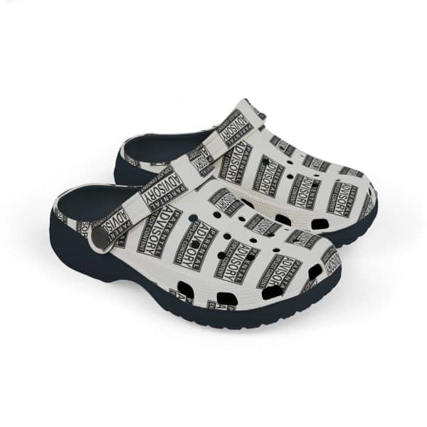 Parental Advisory Explicit Content Kid's EVA Foam Clogs (AOP) - Image 6