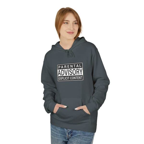 Parental Advisory Explicit Content Unisex Midweight Softstyle Fleece Hoodie - Image 47