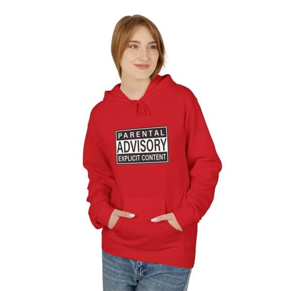 Parental Advisory Explicit Content Unisex Midweight Softstyle Fleece Hoodie - Image 55
