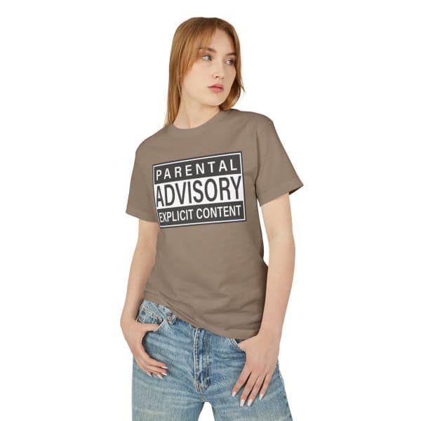 Parental Advisory Explicit Content Unisex Garment-Dyed Heavyweight Cotton Tee - Image 12
