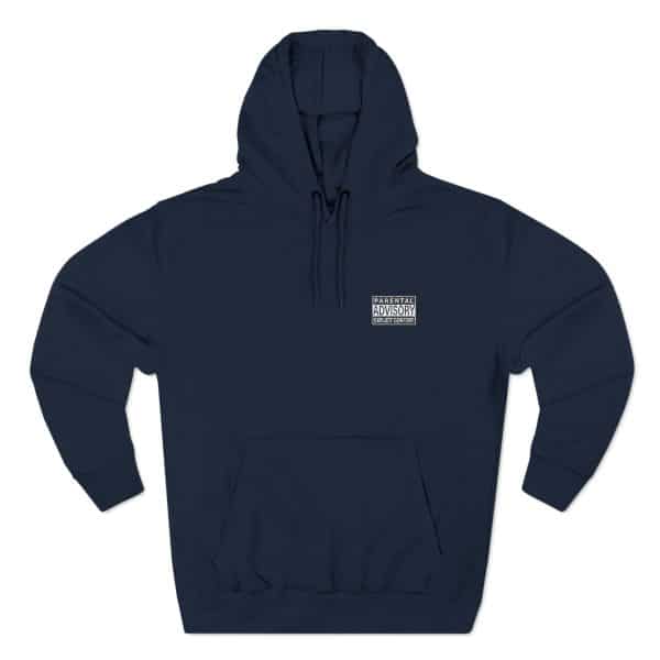 Parental Advisory Explicit Content Three-Panel Fleece Hoodie - Image 37
