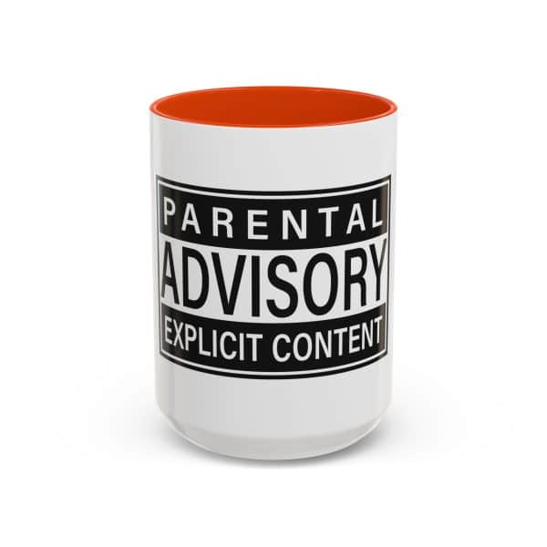 Parental Advisory Explicit Content Colorful Mugs (11oz, 15oz) - Image 77