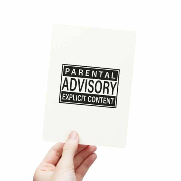 Parental Advisory Explicit Content Postcards (1, 15, 30, and 45 pcs) - Image 27