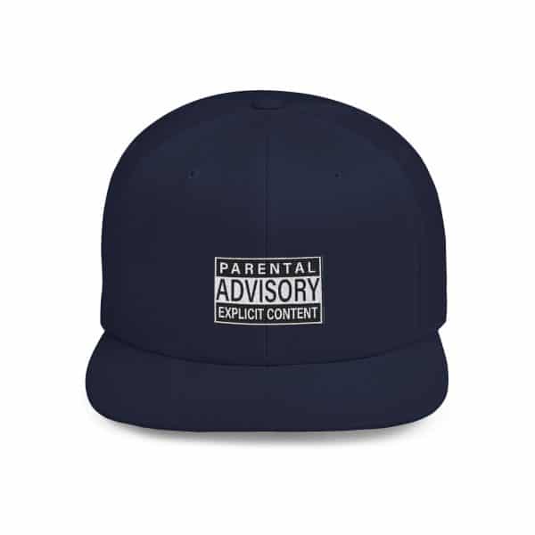 Parental Advisory Explicit Content Flat Bill Snapback - Image 13