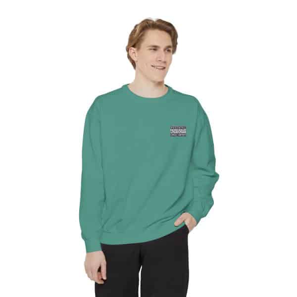 Parental Advisory Explicit Content Unisex Garment-Dyed Sweatshirt - Image 27