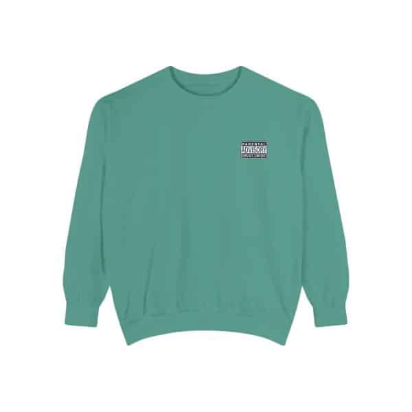 Parental Advisory Explicit Content Unisex Garment-Dyed Sweatshirt - Image 25