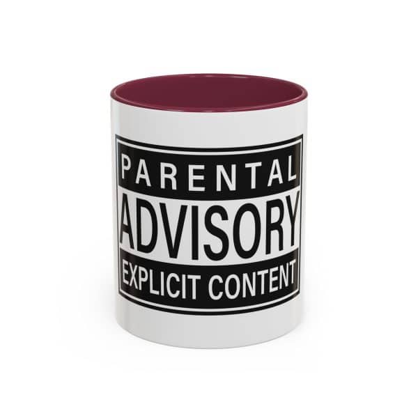 Parental Advisory Explicit Content Colorful Mugs (11oz, 15oz) - Image 29