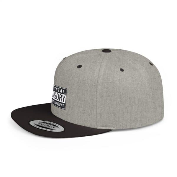 Parental Advisory Explicit Content Flat Bill Snapback - Image 24