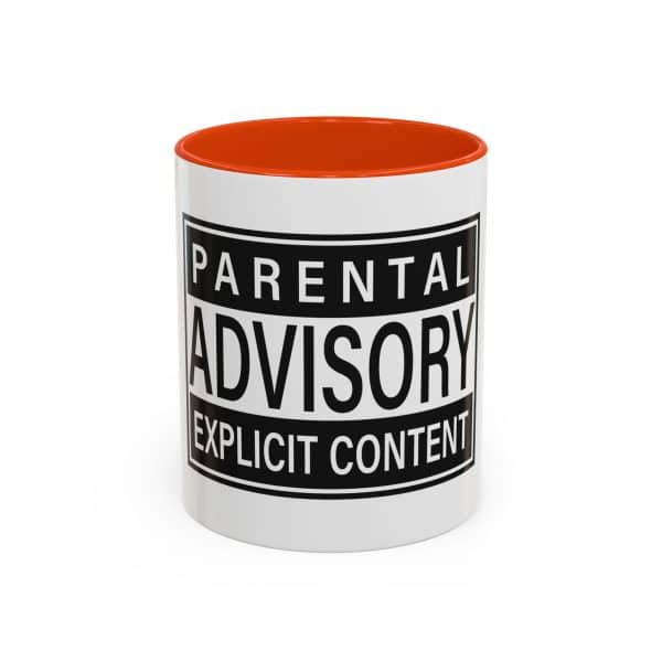 Parental Advisory Explicit Content Colorful Mugs (11oz, 15oz) - Image 33
