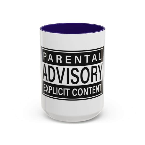 Parental Advisory Explicit Content Colorful Mugs (11oz, 15oz) - Image 53