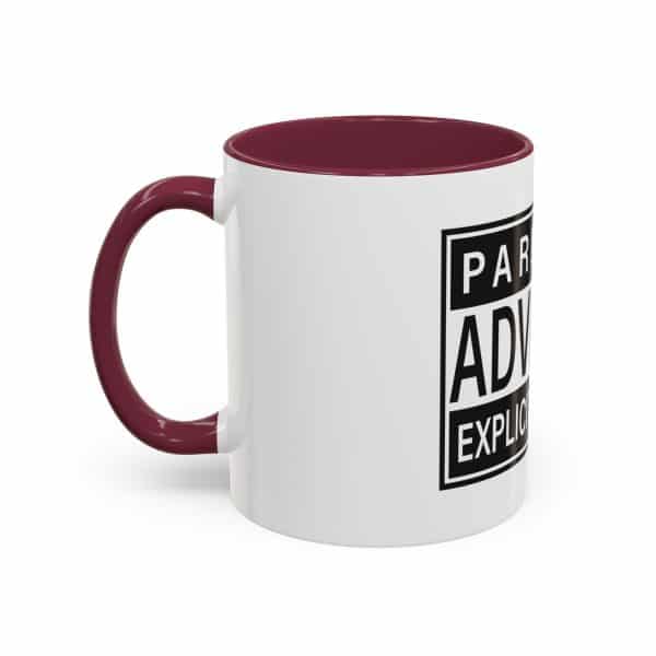 Parental Advisory Explicit Content Colorful Mugs (11oz, 15oz) - Image 32