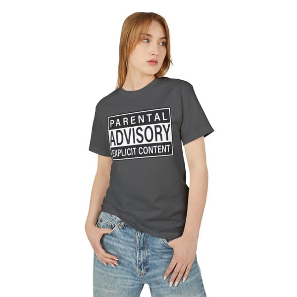 Parental Advisory Explicit Content Unisex Garment-Dyed Heavyweight Cotton Tee - Image 20