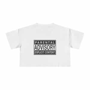 Parental Advisory Explicit Content Women's Crop Tee