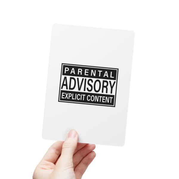 Parental Advisory Explicit Content Postcards (1, 15, 30, and 45 pcs) - Image 43