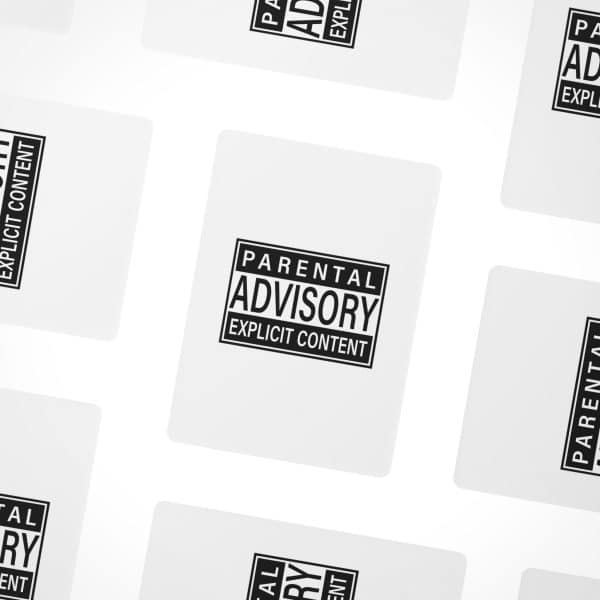 Parental Advisory Explicit Content Postcards (1, 15, 30, and 45 pcs) - Image 36