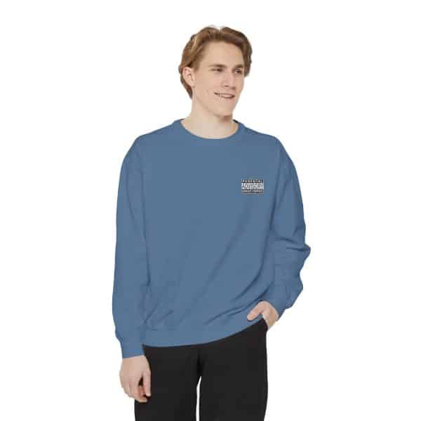 Parental Advisory Explicit Content Unisex Garment-Dyed Sweatshirt - Image 39