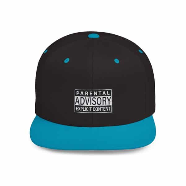 Parental Advisory Explicit Content Flat Bill Snapback - Image 40