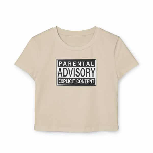 Parental Advisory Explicit Content Women's Baby Tee - Image 9
