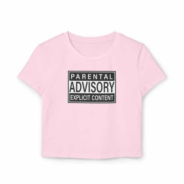 Parental Advisory Explicit Content Women's Baby Tee - Image 13