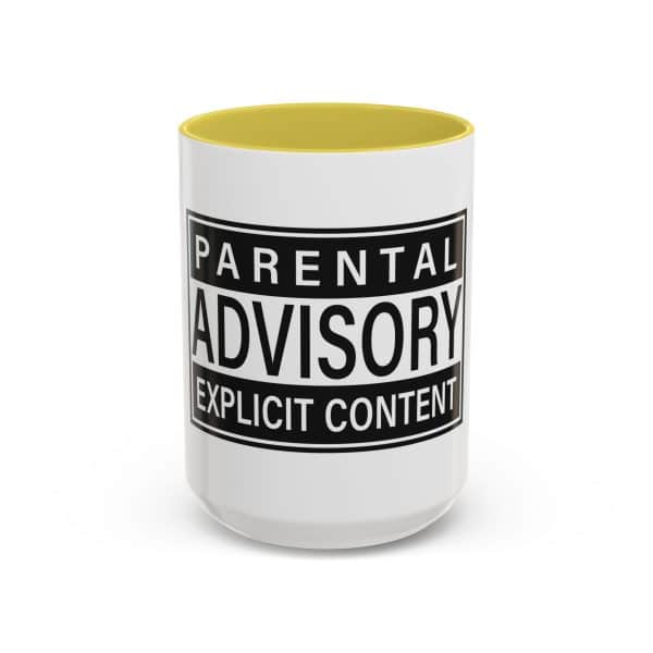 Parental Advisory Explicit Content Colorful Mugs (11oz, 15oz) - Image 89