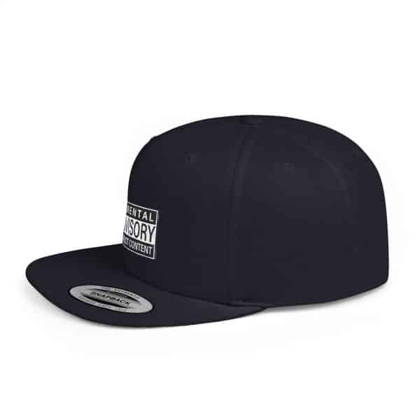Parental Advisory Explicit Content Flat Bill Snapback - Image 9