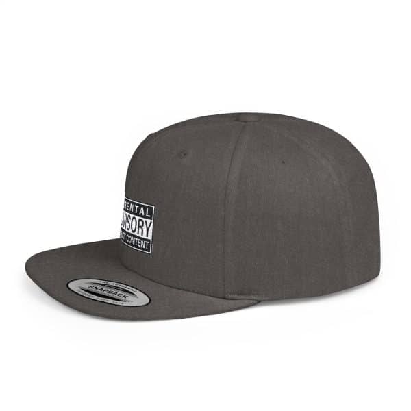 Parental Advisory Explicit Content Flat Bill Snapback - Image 3