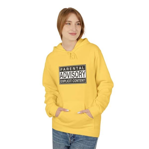 Parental Advisory Explicit Content Unisex Midweight Softstyle Fleece Hoodie - Image 43