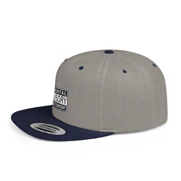 Parental Advisory Explicit Content Flat Bill Snapback - Image 12
